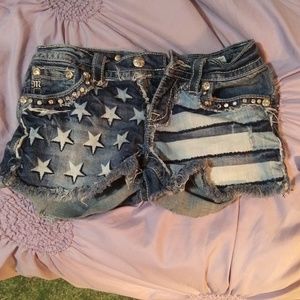 Miss Me designer jean cutoff shorts